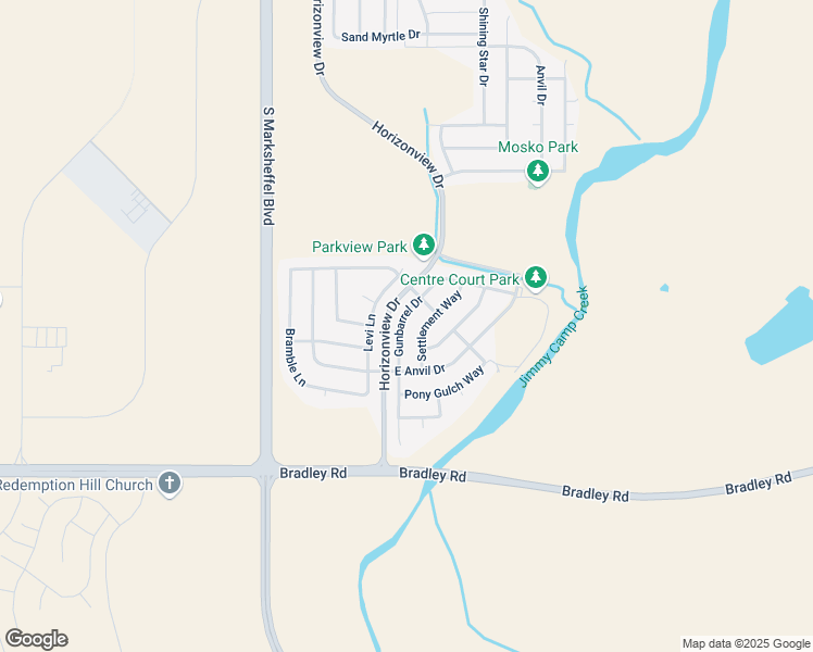 map of restaurants, bars, coffee shops, grocery stores, and more near 4379 Gunbarrel Drive in Colorado Springs