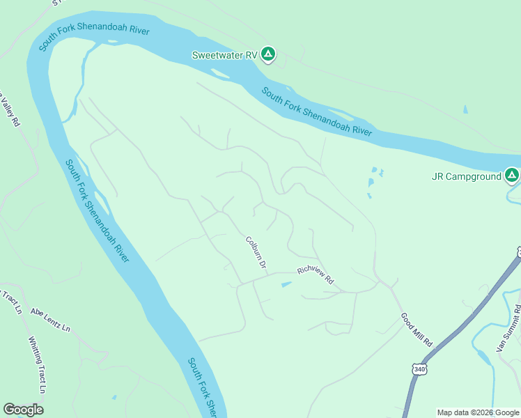 map of restaurants, bars, coffee shops, grocery stores, and more near 501 Woodside Drive in Rileyville