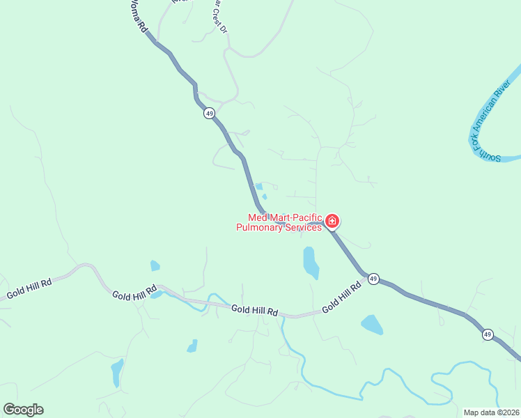 map of restaurants, bars, coffee shops, grocery stores, and more near Golden Chain Highway in El Dorado County