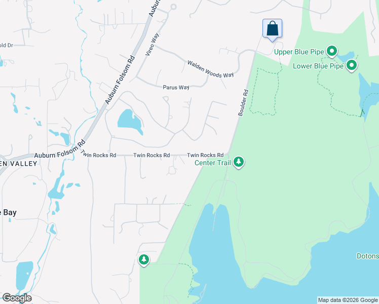 map of restaurants, bars, coffee shops, grocery stores, and more near 8377 Twin Rocks Road in Granite Bay