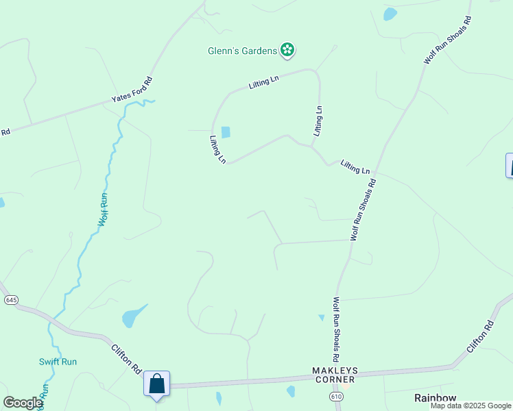 map of restaurants, bars, coffee shops, grocery stores, and more near 7105 Woodglen Court in Fairfax Station