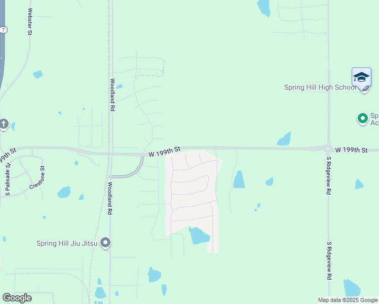 map of restaurants, bars, coffee shops, grocery stores, and more near 19903 Balsam Street in Spring Hill
