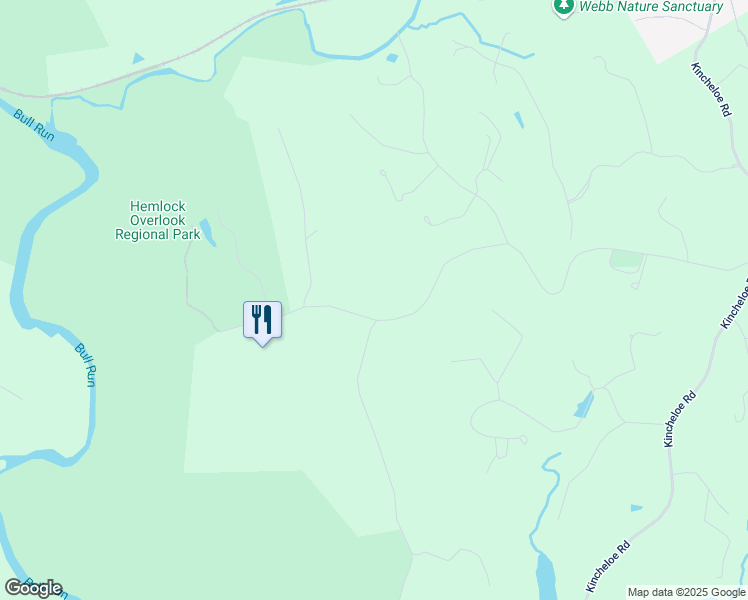 map of restaurants, bars, coffee shops, grocery stores, and more near 13112 Yates Ford Road in Clifton