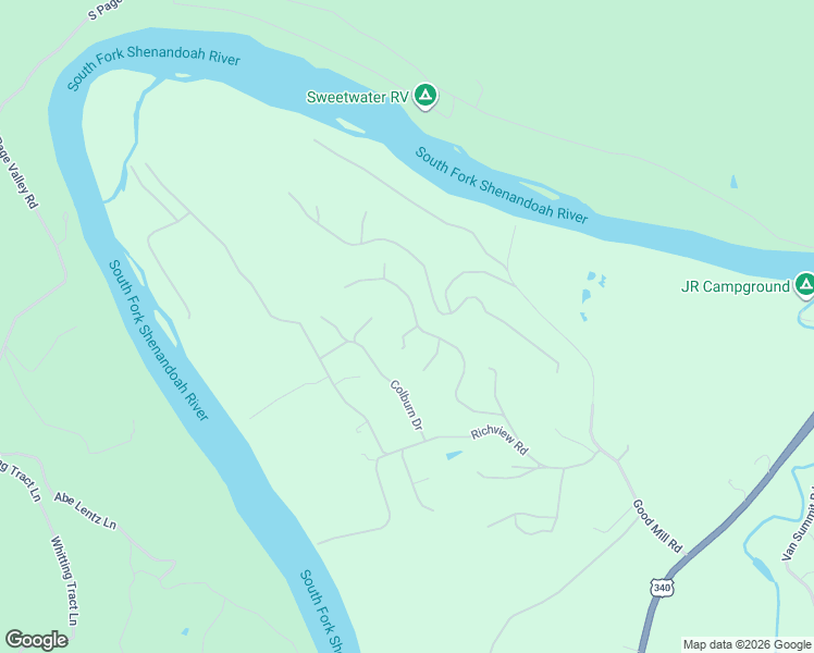 map of restaurants, bars, coffee shops, grocery stores, and more near 501 Woodside Drive in Rileyville