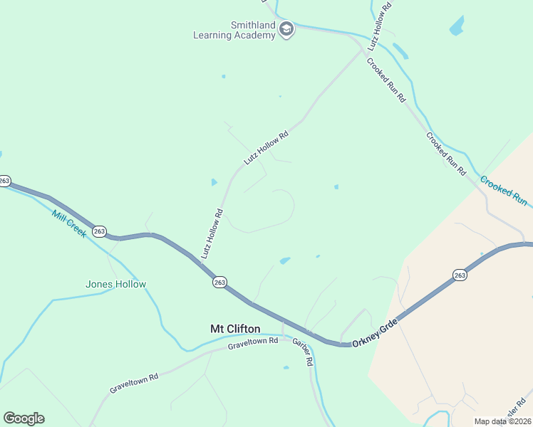 map of restaurants, bars, coffee shops, grocery stores, and more near 180 Lutz Hollow Road in Mount Jackson