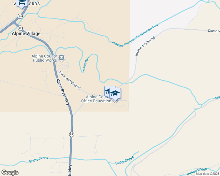 map of restaurants, bars, coffee shops, grocery stores, and more near 35 Hawkside Court in Markleeville