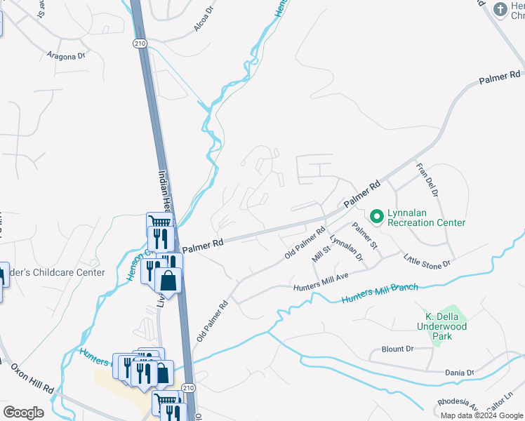 map of restaurants, bars, coffee shops, grocery stores, and more near 8770 Grasmere Court in Fort Washington