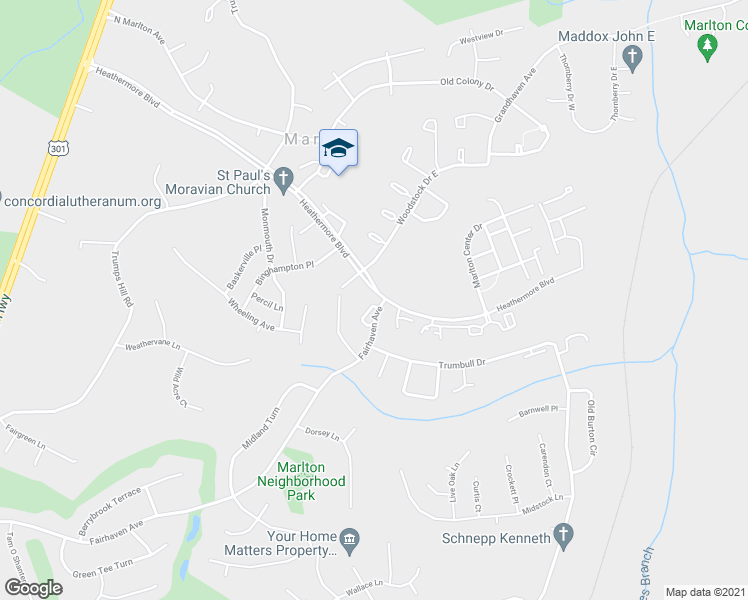map of restaurants, bars, coffee shops, grocery stores, and more near 8803 Fairhaven Avenue in Upper Marlboro