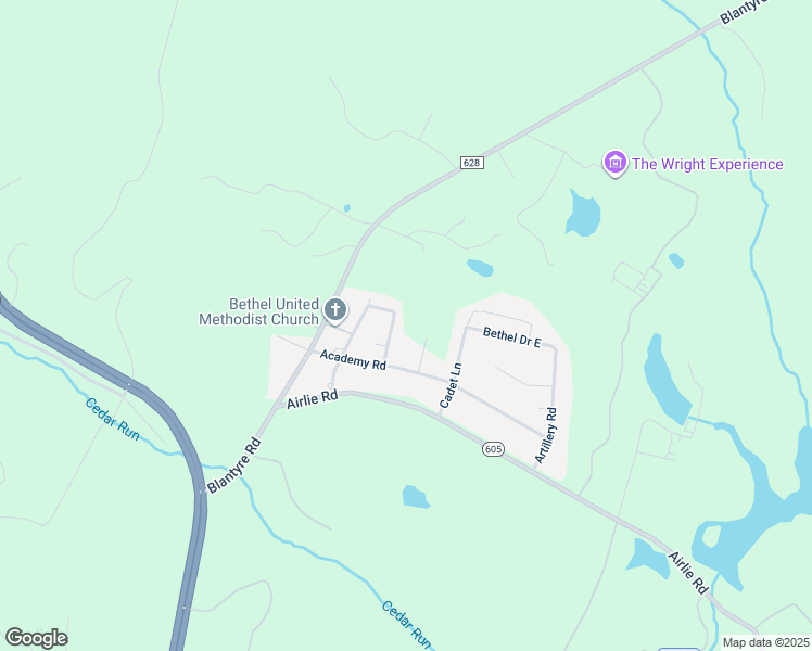 map of restaurants, bars, coffee shops, grocery stores, and more near 6425 Cannon Drive in Warrenton