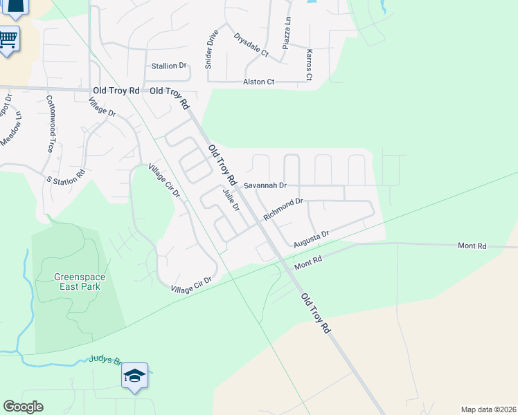 map of restaurants, bars, coffee shops, grocery stores, and more near 6981 Augusta Drive in Glen Carbon