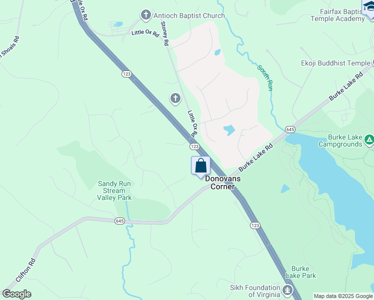 map of restaurants, bars, coffee shops, grocery stores, and more near 10705 Averett Drive in Fairfax Station