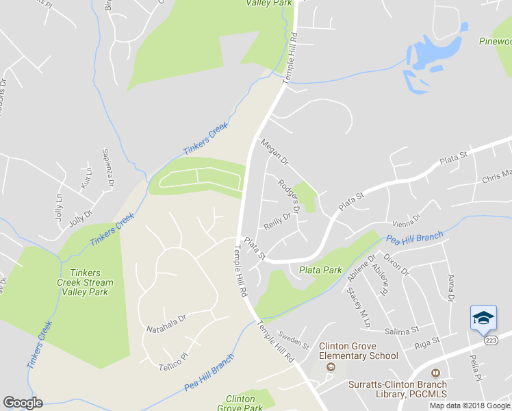 map of restaurants, bars, coffee shops, grocery stores, and more near 8801 Shannan Drive in Clinton