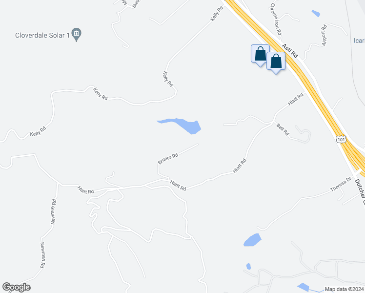 map of restaurants, bars, coffee shops, grocery stores, and more near 900 Hiatt Road in Cloverdale