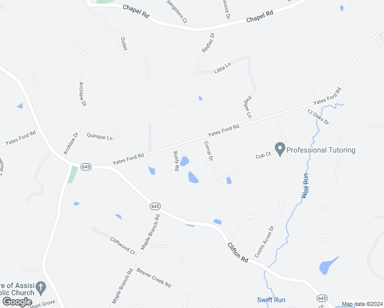 map of restaurants, bars, coffee shops, grocery stores, and more near 12021 Yates Ford Road in Fairfax Station