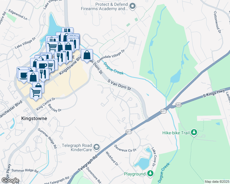 map of restaurants, bars, coffee shops, grocery stores, and more near 5229 Harbor Court Drive in Alexandria