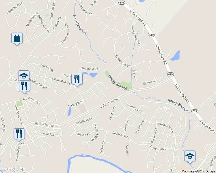 map of restaurants, bars, coffee shops, grocery stores, and more near 8616 Belgrove Gardens Ln in Gainesville