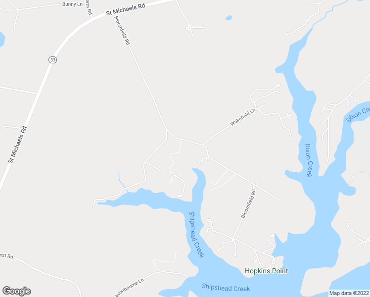 map of restaurants, bars, coffee shops, grocery stores, and more near 8008 Bloomfield Road in Easton