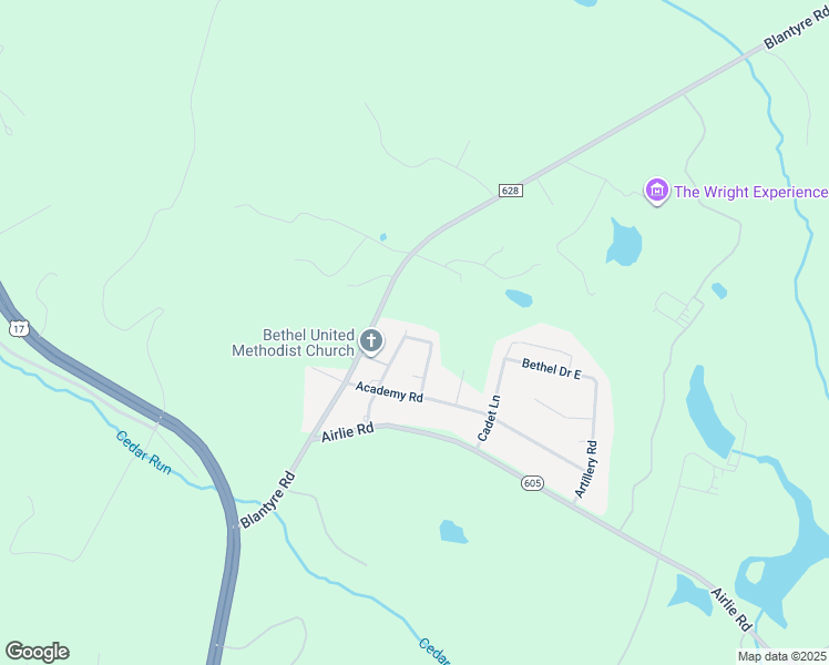 map of restaurants, bars, coffee shops, grocery stores, and more near 6417 Pavilion Street in Warrenton