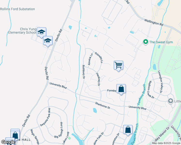 map of restaurants, bars, coffee shops, grocery stores, and more near 12304 Jarrow Lane in Bristow