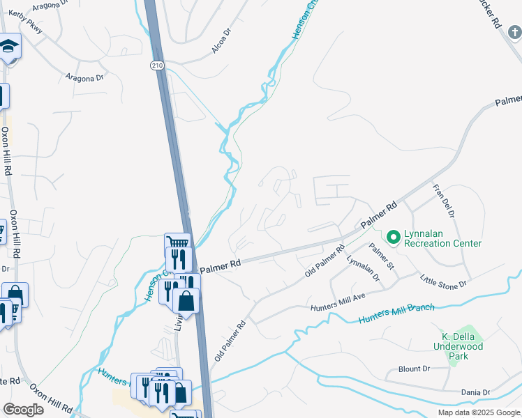 map of restaurants, bars, coffee shops, grocery stores, and more near 8815 Rusland Court in Fort Washington