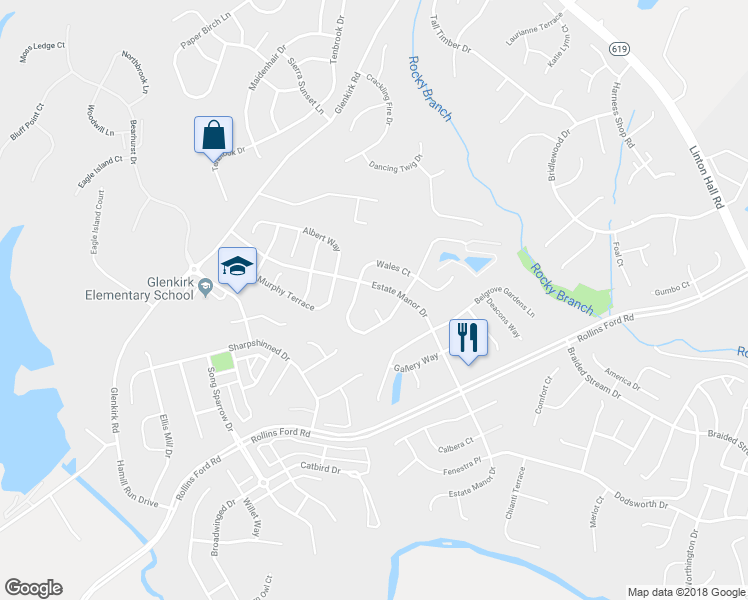 map of restaurants, bars, coffee shops, grocery stores, and more near 14012 Hyde Park Place in Gainesville