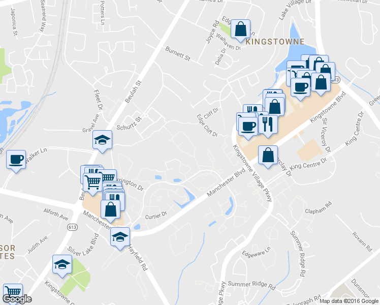 map of restaurants, bars, coffee shops, grocery stores, and more near 6203 Manchester Park Circle in Alexandria
