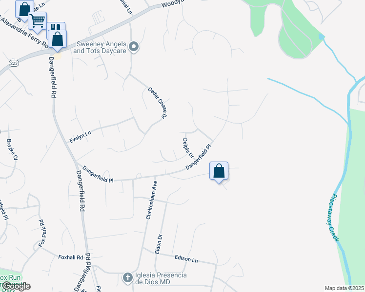 map of restaurants, bars, coffee shops, grocery stores, and more near 8707 Delphi Drive in Clinton