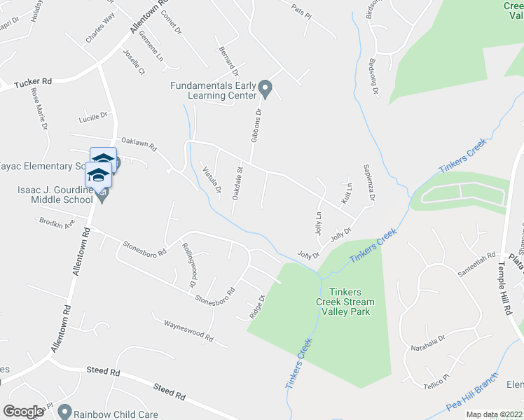 map of restaurants, bars, coffee shops, grocery stores, and more near 8710 Pamper Lane in Fort Washington