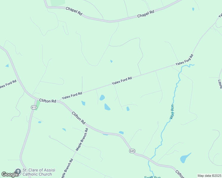 map of restaurants, bars, coffee shops, grocery stores, and more near 12019 Yates Ford Road in Fairfax Station