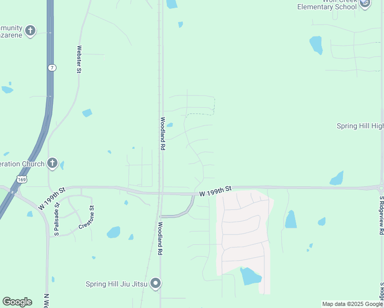 map of restaurants, bars, coffee shops, grocery stores, and more near 19720 Emerald Street in Spring Hill