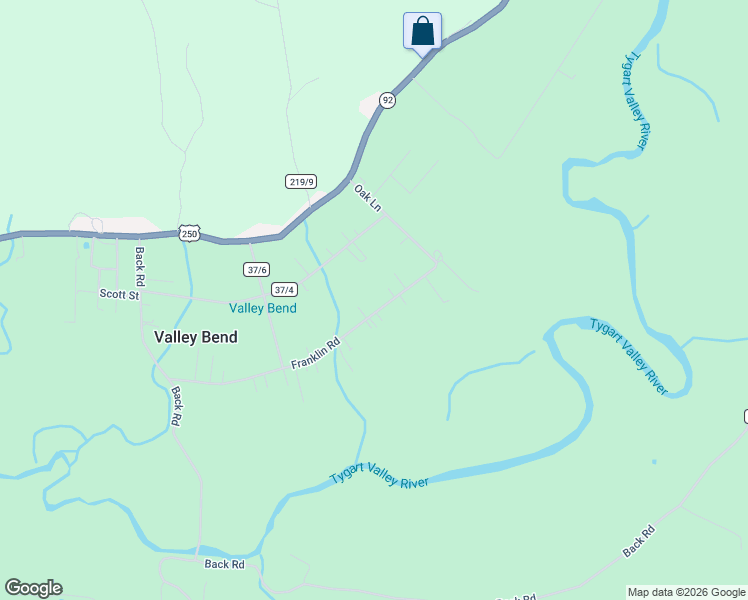 map of restaurants, bars, coffee shops, grocery stores, and more near Franklin Road in Beverly