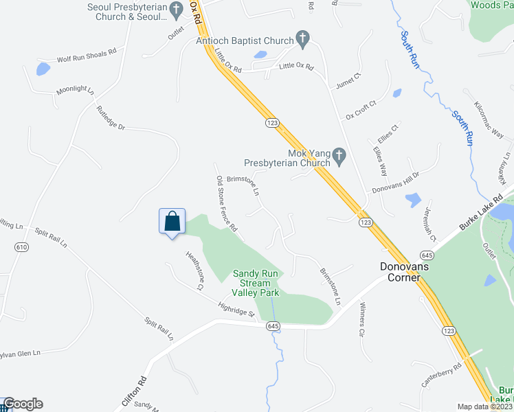 map of restaurants, bars, coffee shops, grocery stores, and more near 6814 Brimstone Lane in Fairfax Station