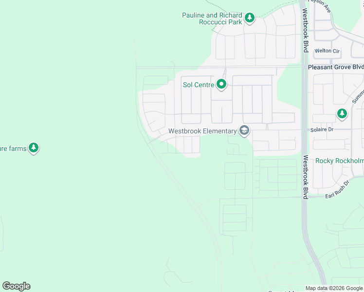 map of restaurants, bars, coffee shops, grocery stores, and more near 2246 Daylight Drive in Roseville