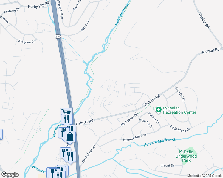 map of restaurants, bars, coffee shops, grocery stores, and more near 1025 Spring Valley Court in Fort Washington