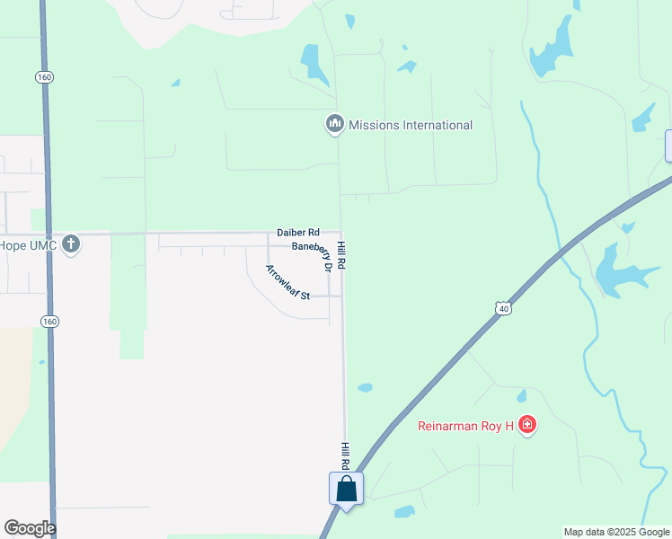 map of restaurants, bars, coffee shops, grocery stores, and more near 275 Baneberry Drive in Highland