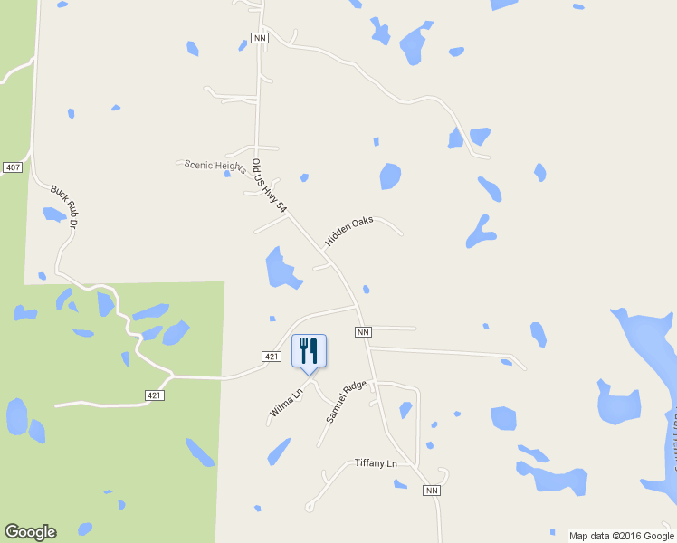 map of restaurants, bars, coffee shops, grocery stores, and more near Old US Highway 54 in Fulton