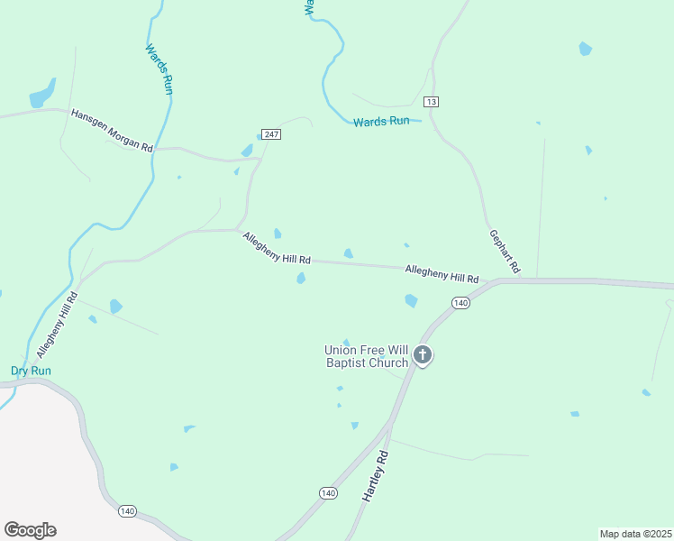 map of restaurants, bars, coffee shops, grocery stores, and more near 1010 Allegheny Hill Road in Wheelersburg