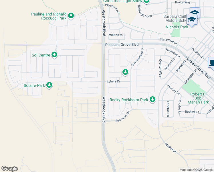 map of restaurants, bars, coffee shops, grocery stores, and more near 509 Glory court in Roseville