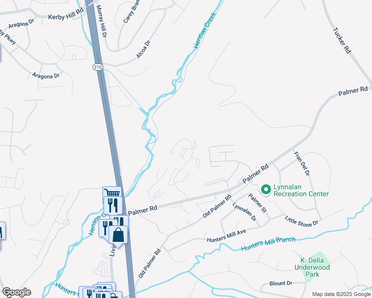 map of restaurants, bars, coffee shops, grocery stores, and more near 1003 Spring Valley Court in Fort Washington
