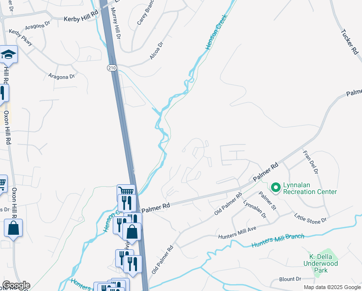 map of restaurants, bars, coffee shops, grocery stores, and more near 8636 Devon Hills Drive in Fort Washington