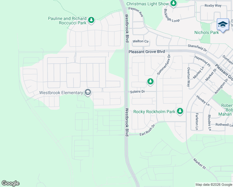 map of restaurants, bars, coffee shops, grocery stores, and more near 5208 Moonraker Lane in Roseville