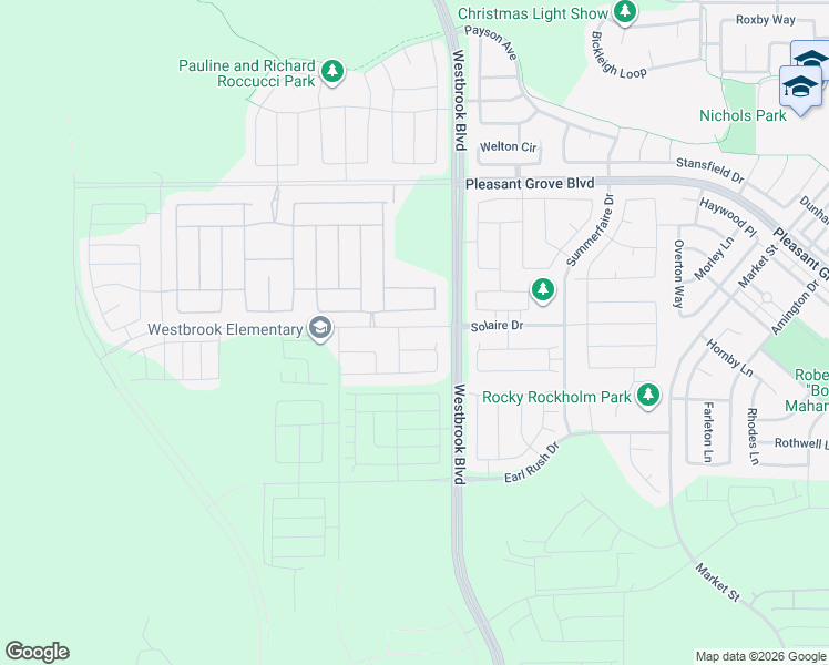 map of restaurants, bars, coffee shops, grocery stores, and more near 6017 New Moon Drive in Roseville
