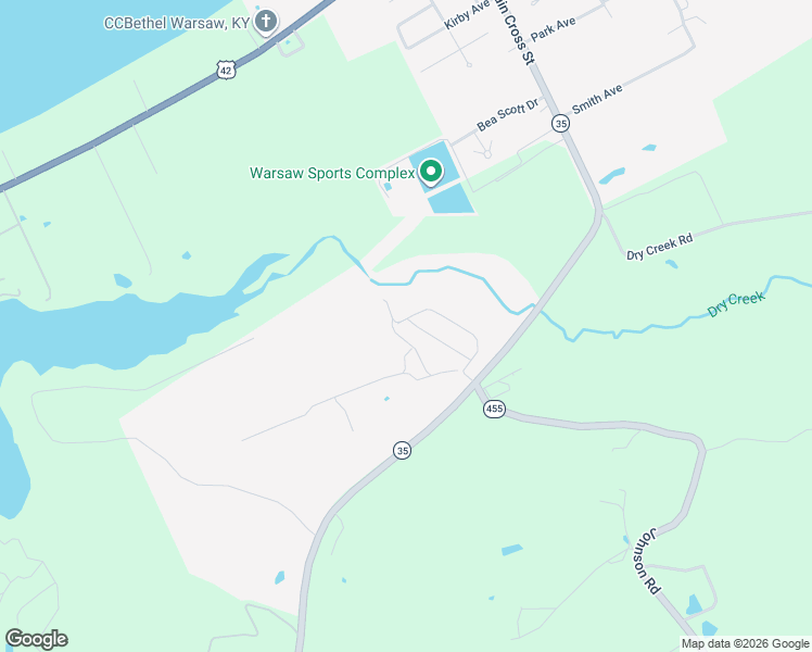 map of restaurants, bars, coffee shops, grocery stores, and more near 221 Sandpiper Lane in Warsaw