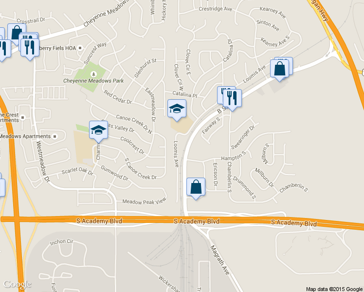 map of restaurants, bars, coffee shops, grocery stores, and more near in Stratmoor