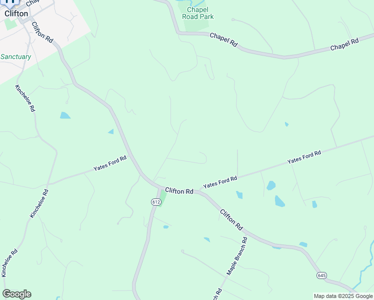 map of restaurants, bars, coffee shops, grocery stores, and more near 12230 Quinque Lane in Clifton