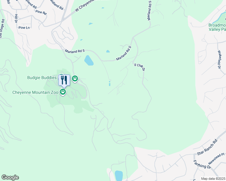 map of restaurants, bars, coffee shops, grocery stores, and more near in Colorado Springs