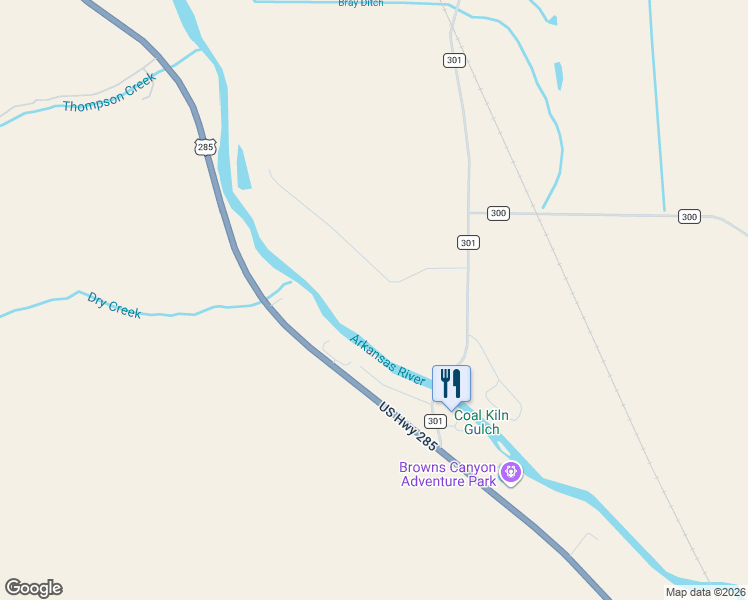 map of restaurants, bars, coffee shops, grocery stores, and more near 24185 US Highway 285 in Buena Vista