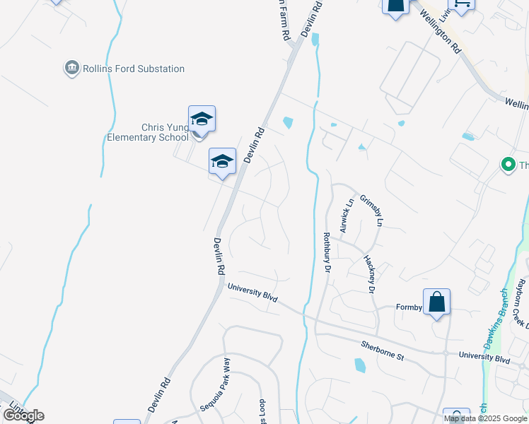 map of restaurants, bars, coffee shops, grocery stores, and more near 8553 Daltons Grove Way in Bristow