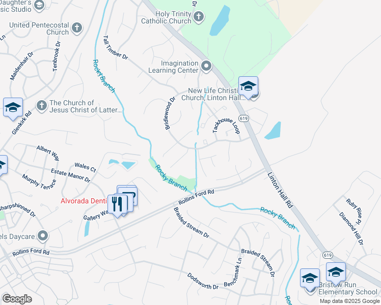 map of restaurants, bars, coffee shops, grocery stores, and more near 8531 Welsh Pony Court in Gainesville