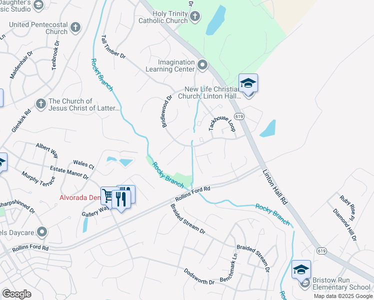 map of restaurants, bars, coffee shops, grocery stores, and more near 8531 Welsh Pony Court in Gainesville
